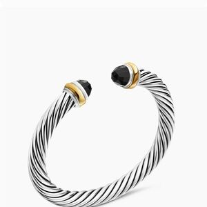 David Yurman Classic Cable bracelet. Onyx 7mm